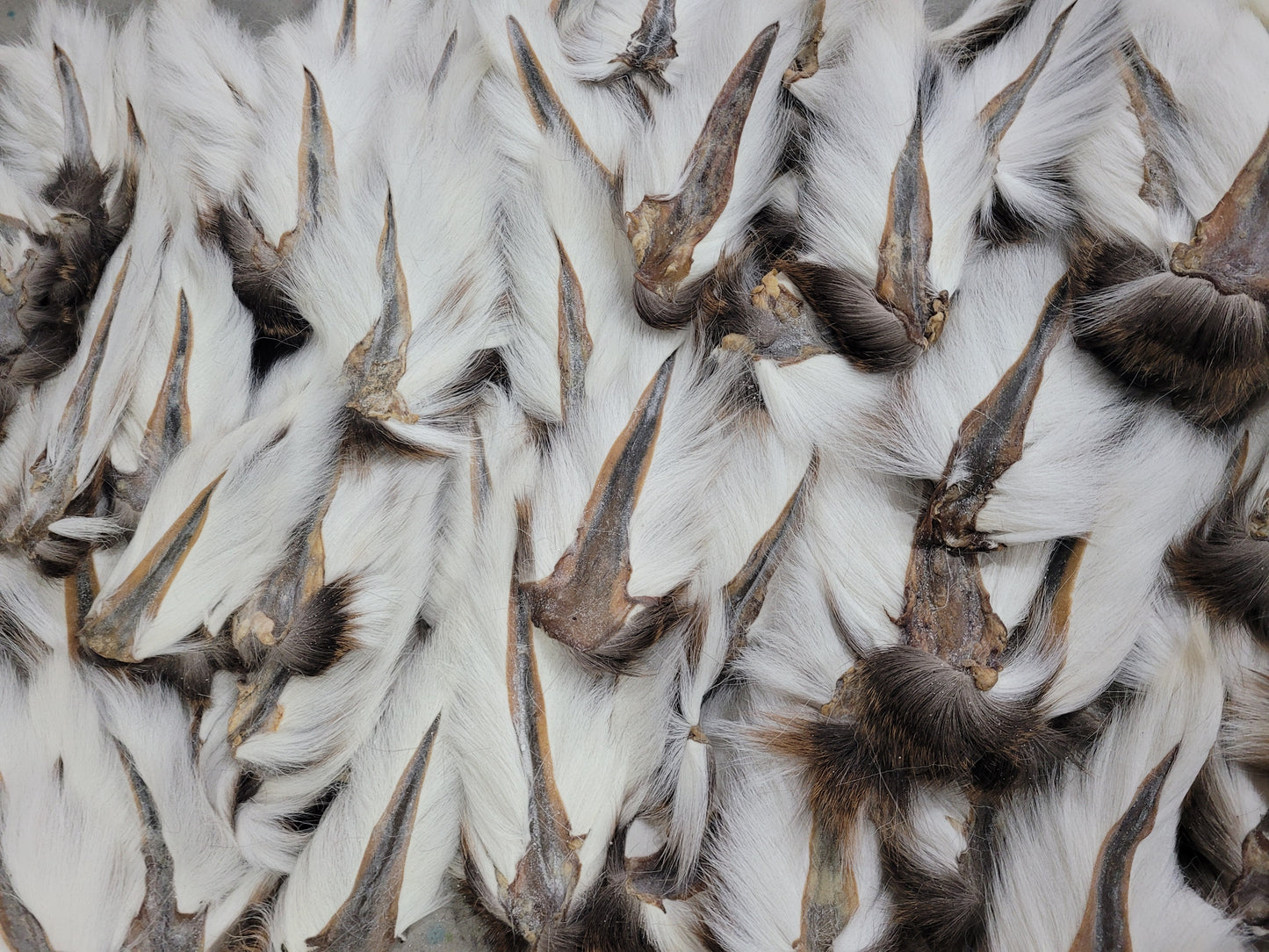 Bulk bucktail lot.